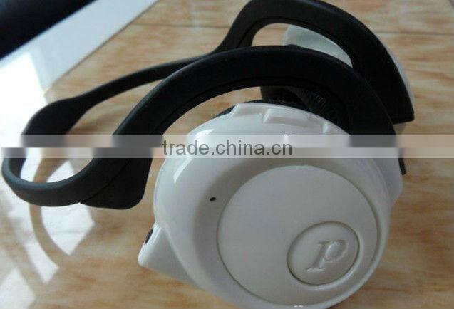 2013 new product hot selling waterproof wireless SD MP3 sports earphone from shenzhen factory