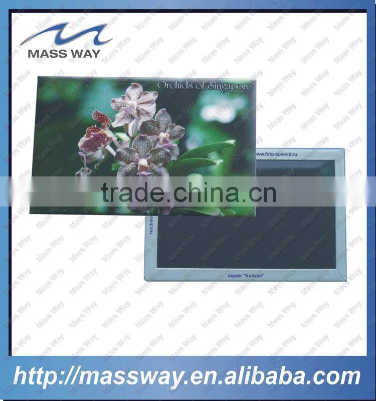 souvenir printing custom flower tin fridge magnet sticker
