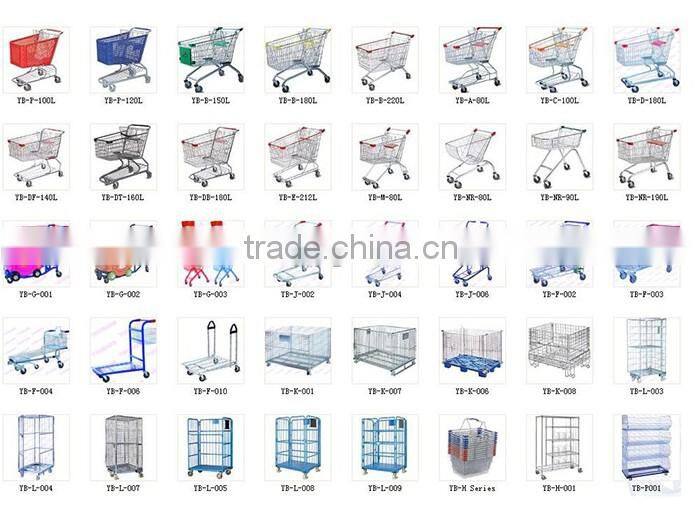 Colourful Children Shopping Trolley with Flag