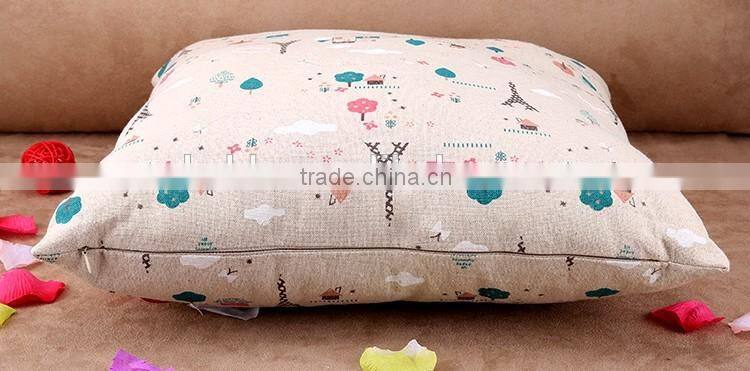 2015 Creative Eiffel Tower cartoon cotton and linen pillowcases sofa cushion cover