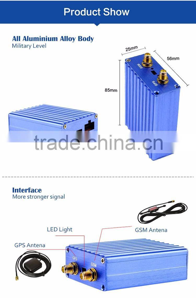 Real-time tracking car vehicle GPS tracker all Aluminum alloy