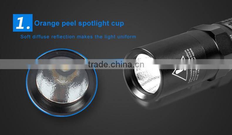 2016 best selling 365nm 5w blacklights led purple light uv flashlight UVL03