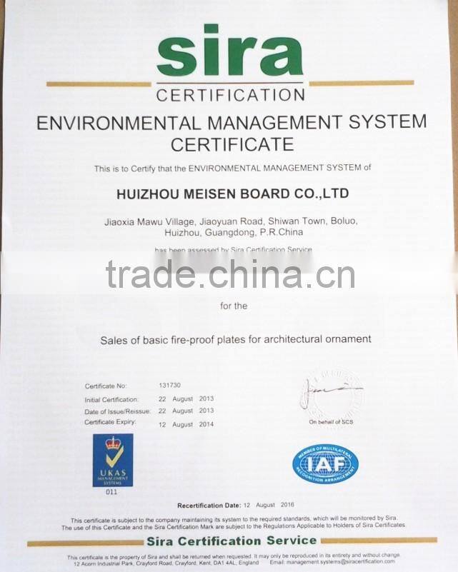 Fireproof magnesium partition board