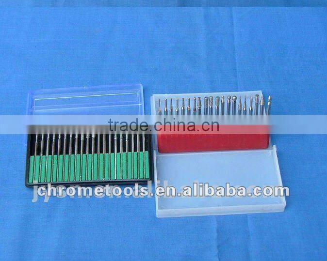 electroplated polishing diamond mounted points set