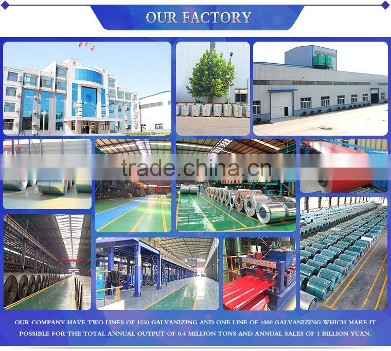 zinc coated steel coil with color roof sheet