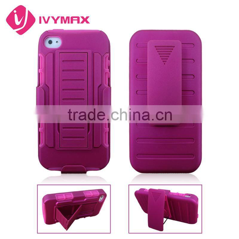cellular belt clip holster case for App iphone 4 4s