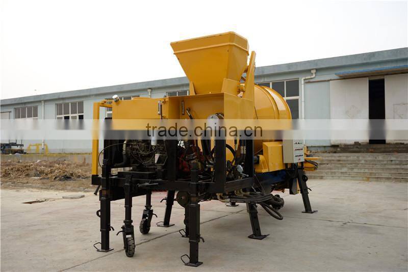 40m3 concrete mixer with pump fro sale, portable tralier concrete pump with a mixer