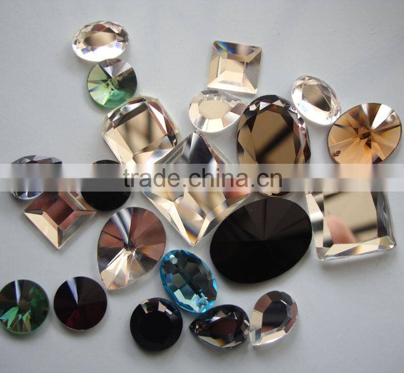 New 2014! 1031# Crystal ab color Flat back Highest quality sew-on crystal ab beads Round shape Strass Rhinestones