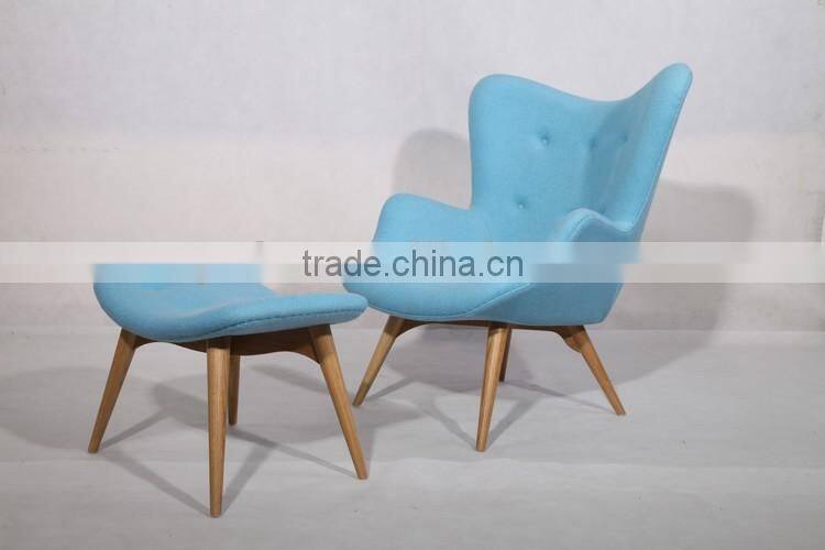 Hotel furniture chaise lounge chair grant featherston chair with footrest sale