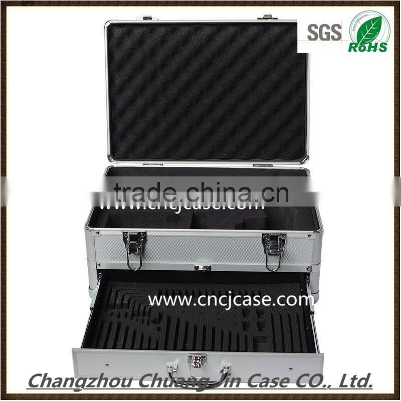 Aluminum Double Open Tool Box,Drawer aluminum toolbox