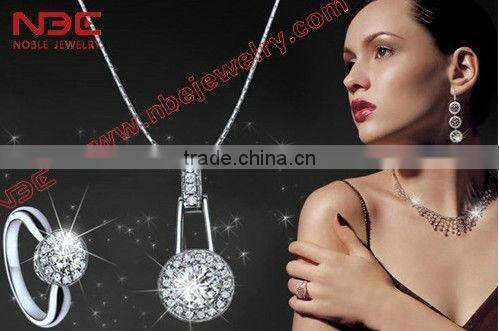 Israel micro setting silver jewelry,1.0mm cz wax micro pave setting 925 sterling silver necklace jewellery for fashion women