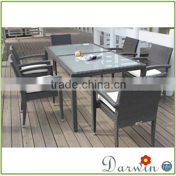 Pool furniture rattan dining set wicker garden sets
