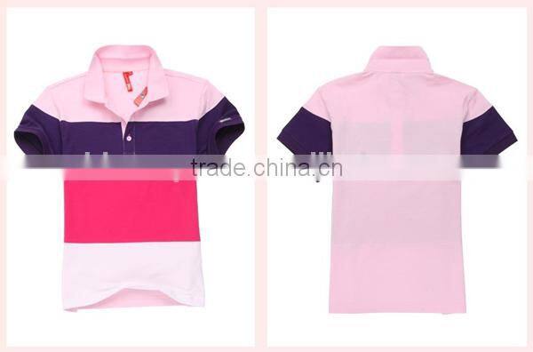 Fashion Custom Striped Colorful Cotton New Design Polo t Shirt