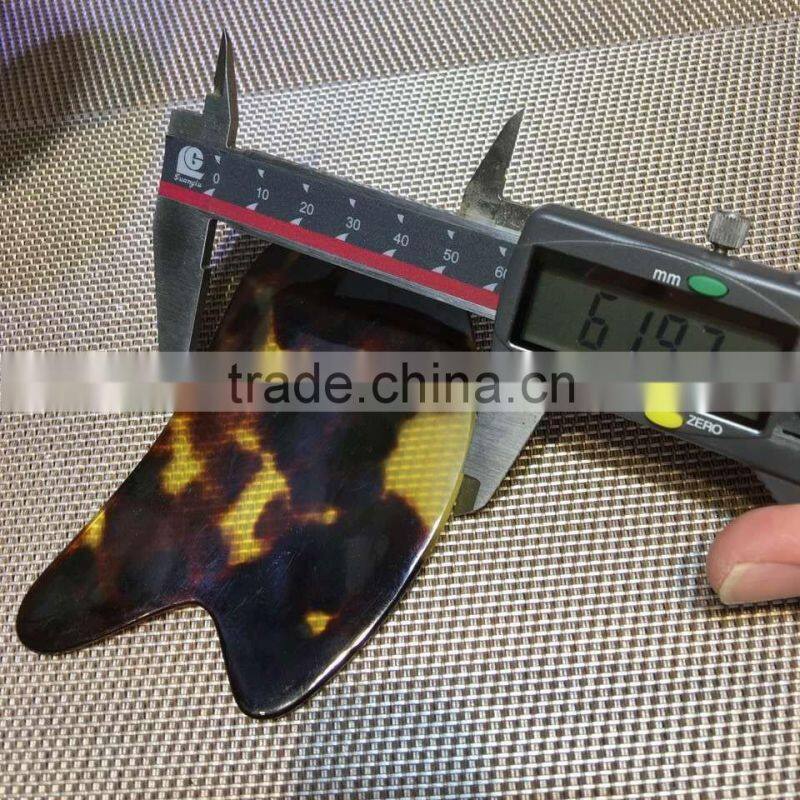 Natural Wild Hawksbill Guasha Plate Scrapping Massage Jade