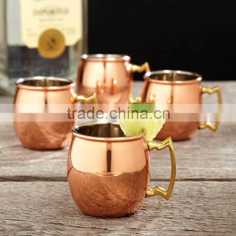 High quality 350ml cocktail stainless steel engraved beer mugs