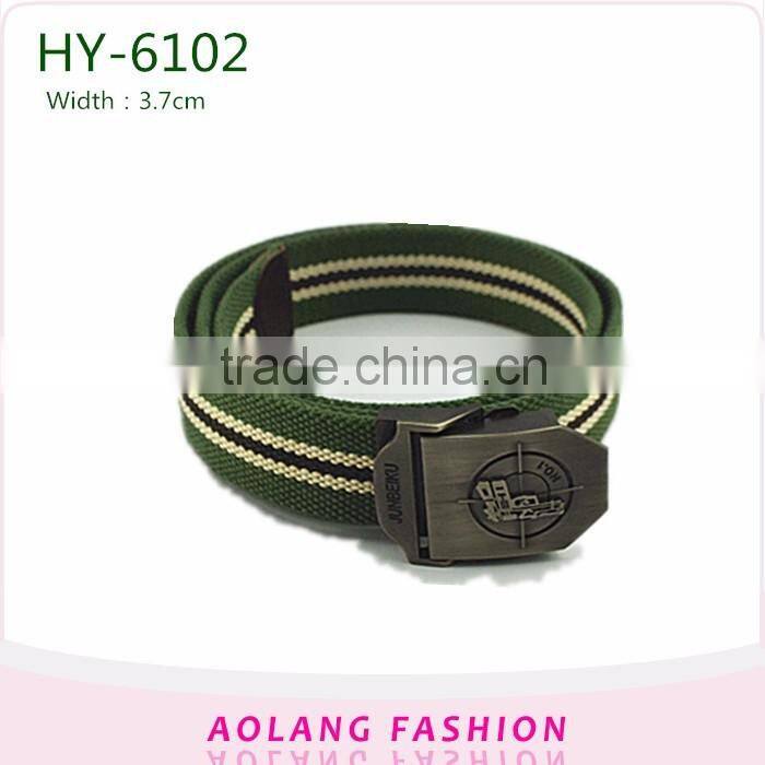 Multicolor Stripe Fashion Polyester Webbing Belt