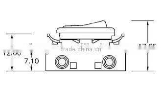 Sineyi-088 Yuyao 2014 Black 250V Button Pressure Switch