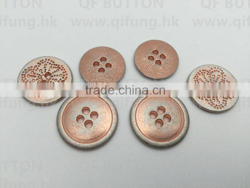 Hot Sell Metal Alloy Holes Button
