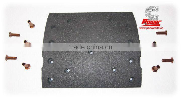 Zonda,ankai bus, truck moulded friction brake lining in brake system