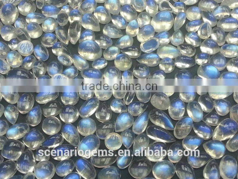 Natural Multi Shape Loose Gemstone Rainbow Moonstone