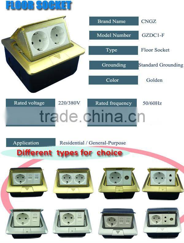 CGZ Brand 2015 new hot sale high-quality hidden floor socket