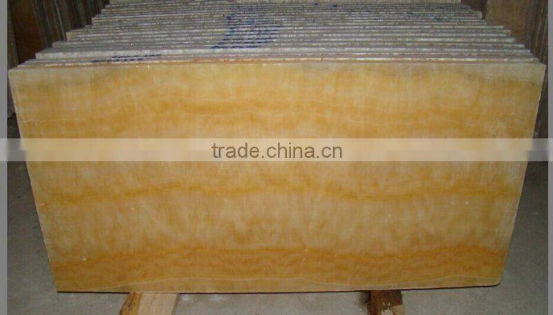 Best Quality High Polished Light Honey Onyx Marble Tiles