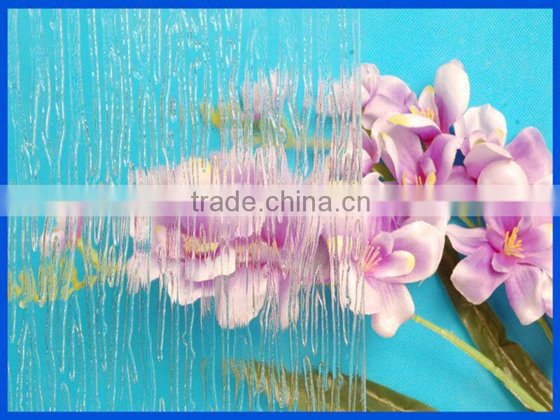 2mm/3mm/4mm/5mm clear wood patterned glass