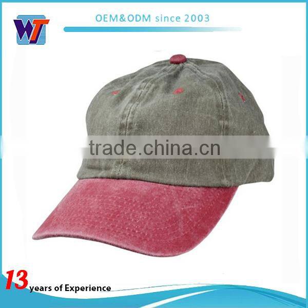 High quality washed cotton twill vintage cap