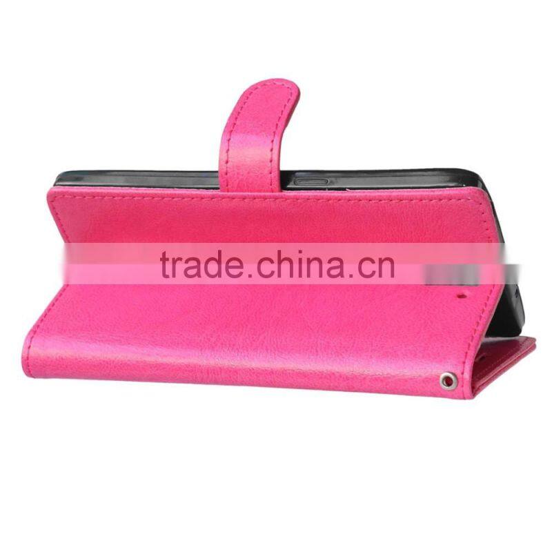 Cell Phone PU Leather Flip Card-slot Case for OnePlus 1