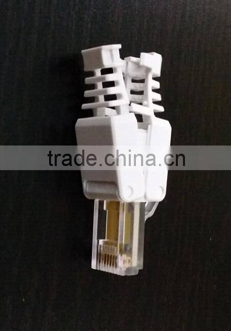 China supply High quality clear 8P8C UTP Cat6 RJ45 network Module Plug connector