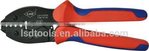 European Style Hand Pico Ratchet Crimping Tool for non-insulated cable links LY-110TX .