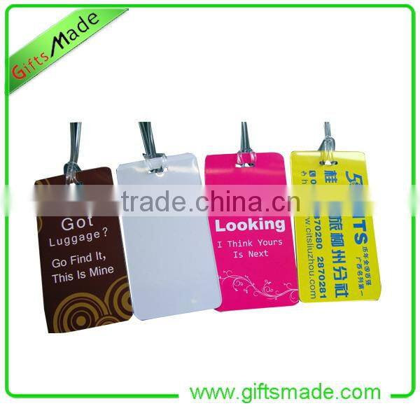 trade assurance promotion cheap bulk plastic luggage tag