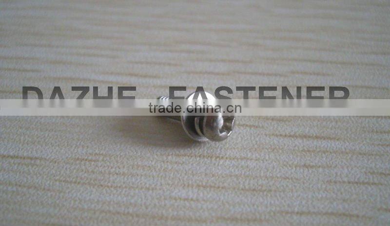 Large quantity of pan head PH machine screw with spring washer and flat washer SS