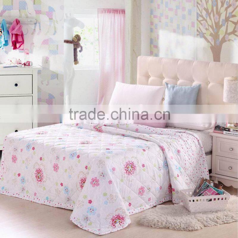 China manufacturer embroidered pure silk fabric for bed linen bedding set 3d 100% polyester wholesale