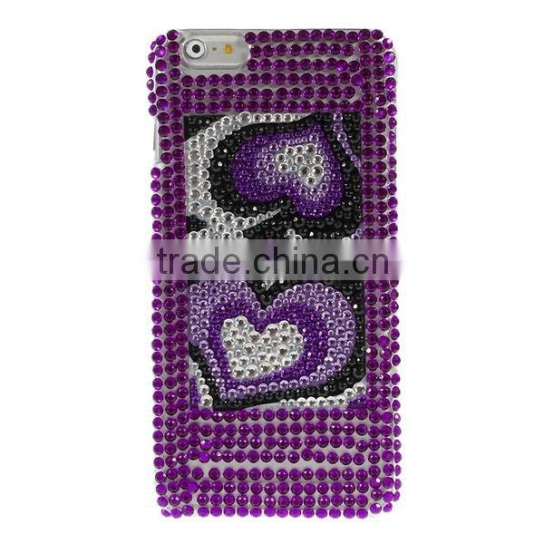 wholesale diamond bling bling plastic case for iphone 6 iphone 6 plus, new cover case for iphone6 Plus