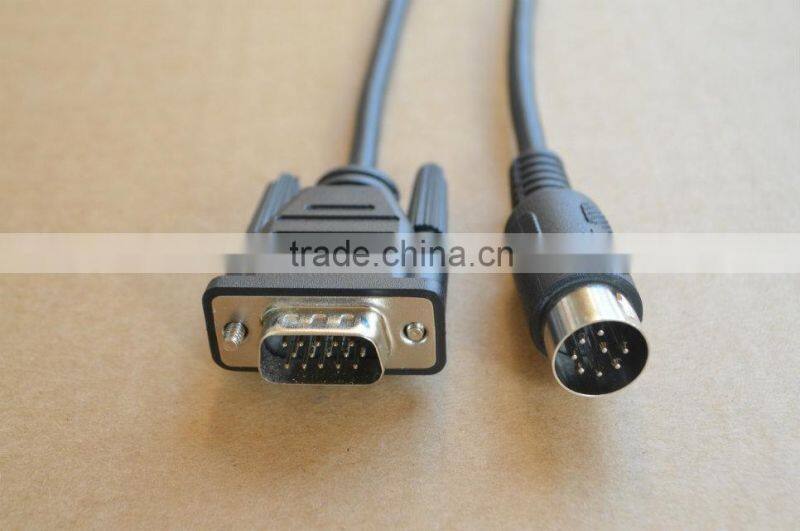 DB25 to DIN 8 Pin Adapter PLC Cable for Mitsubishi Melsec FX PLC