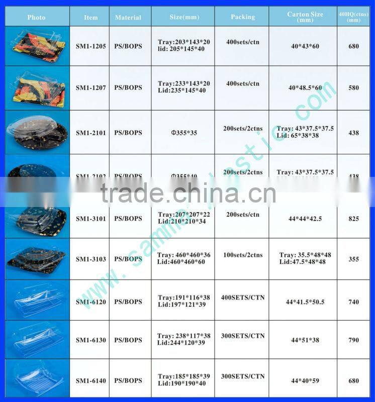 Blister Plastic Tray Sushi Box