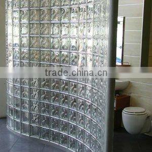 clear glass brick