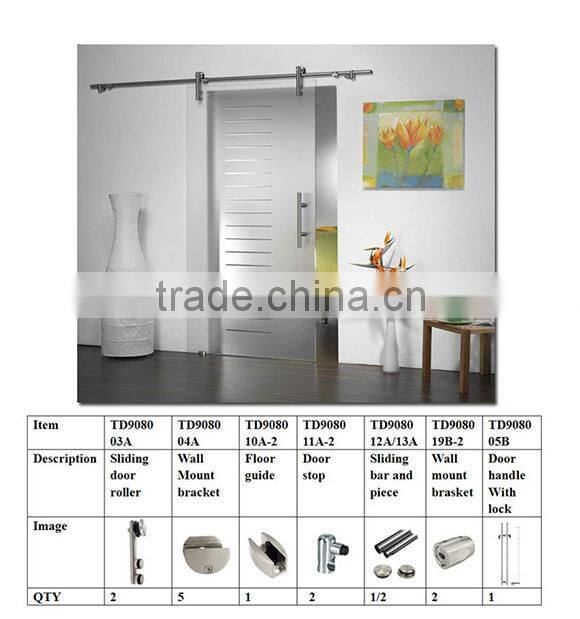 2016 decorative hardware dealers Stainless Steel Glass Shower Door Accessories