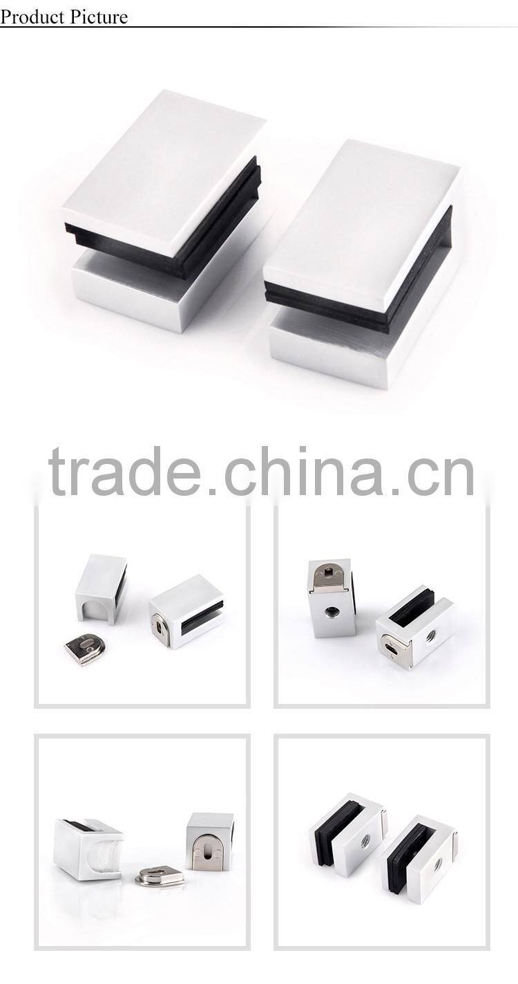 High quality small flat metal aluminum glass holding clips