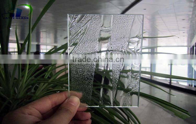 SGCC certified - tempered glass/laminated glass/embossed glass made yuhua district 4 mm glass embossed steel