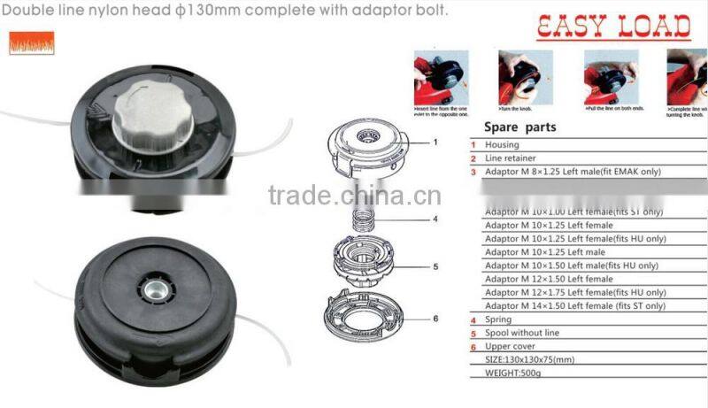 High Quality trimmer head easy load nylon cuttergrass trimmer head trimmer head