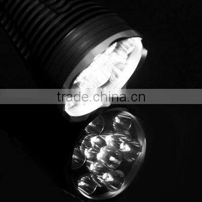 12 leds aluminum flashlight led torch flashlight