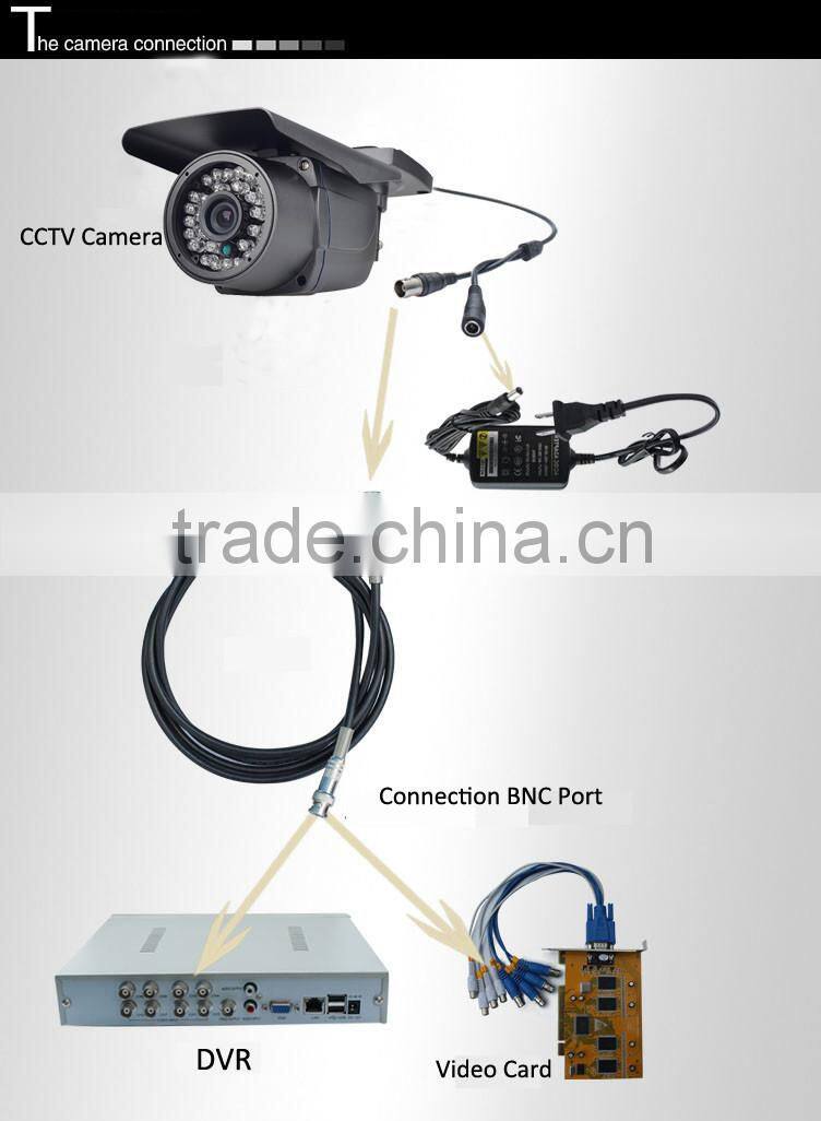 High Focus Sony 700tvl outdoor waterproof bullet CCD cctv camera system