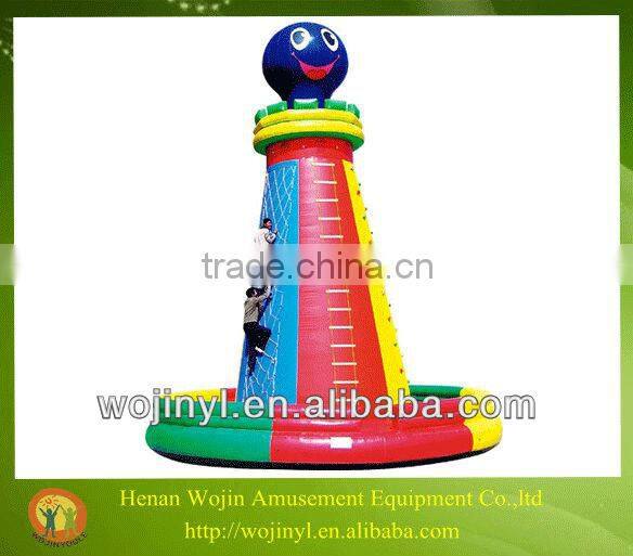 Kids rock backyard climbing wall