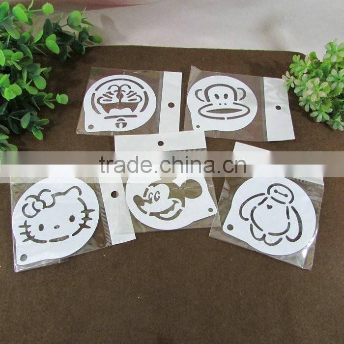 Heart Style Fancy Happy birthday Cake Spray Mold / Coffee Tiramisu Spray Mold,Cake Stencils