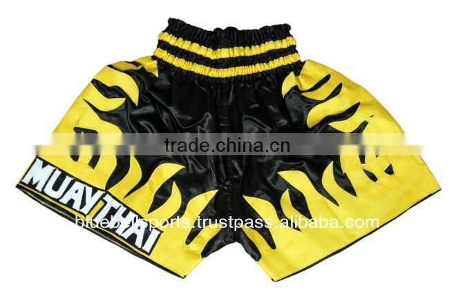 Custom Design Color Combination Polyester Muay Thai Shorts