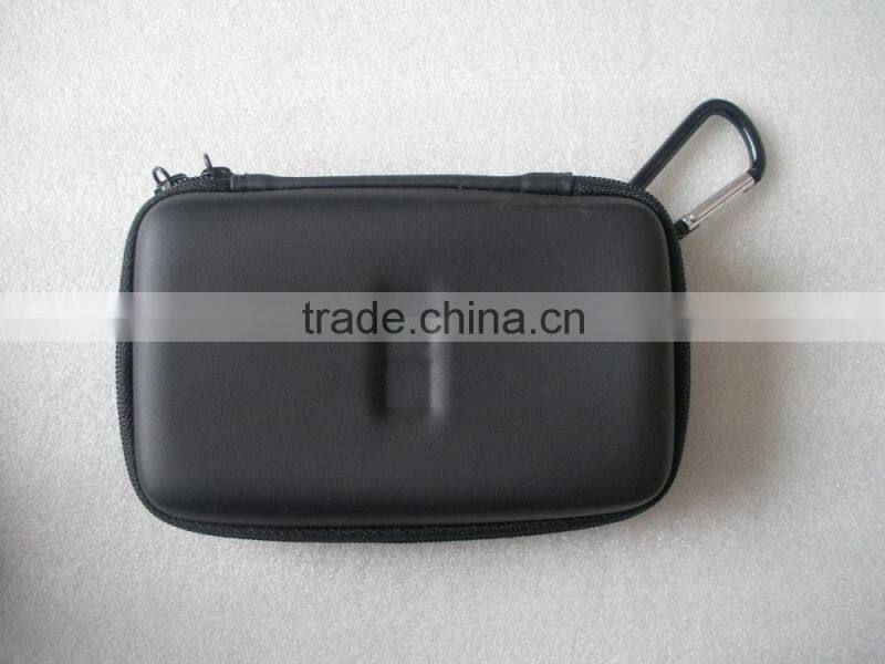 Square debossed logo design elastic band leather pouch for jewelry