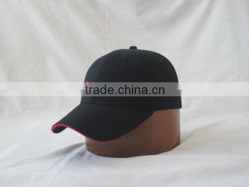 100% cotton flat embroidery curved bill baseball cap