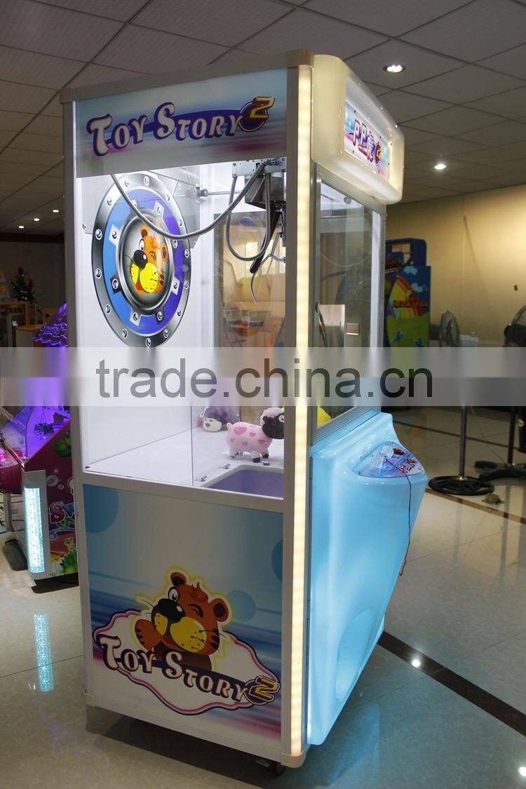 LSJQ-597 hot sale small toy crane machine/ mini plush toy claw crane machine/ arcade claw machine for sale